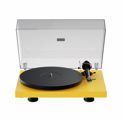 Pro-Ject Debut EVO 2 vinylspelare med Pick-It MM EVO-pickup, mattgul i gruppen Vinyl / Vinylspelare hos Ljudfokus.se (102060181)