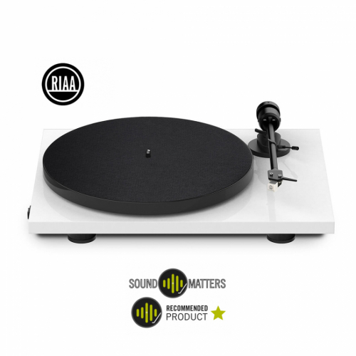 Pro-Ject E1 Phono vinylspelare med Audio Technica AT3600L-pickup, pianovit i gruppen Kampanj / Black Friday hos Ljudfokus.se (102060227)