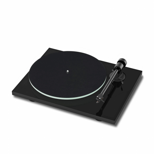 Pro-Ject T1 EVO vinylspelare med Ortofon OM10-pickup, pianosvart i gruppen Kampanj / Black Friday hos Ljudfokus.se (102060652)