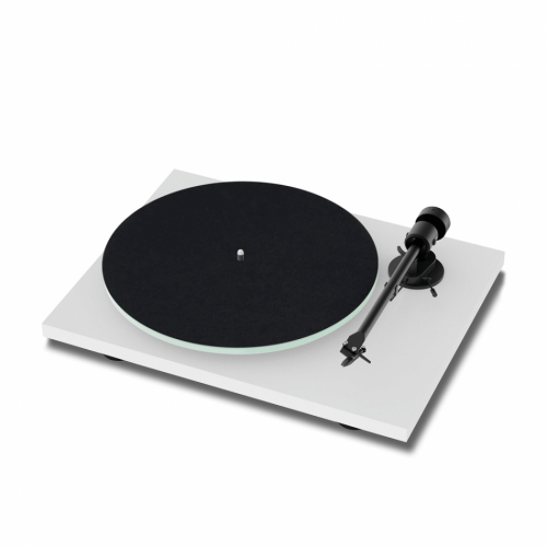 Pro-Ject T1 EVO vinylspelare med Ortofon OM10-pickup, mattvit i gruppen Kampanj / Black Friday hos Ljudfokus.se (102060654)