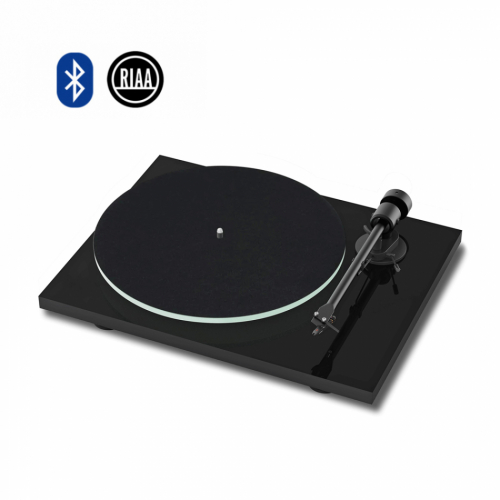 Pro-Ject T1 EVO Bluetooth vinylspelare med Ortofon OM10-pickup, pianosvart i gruppen Kampanj / Black Friday hos Ljudfokus.se (102060655)