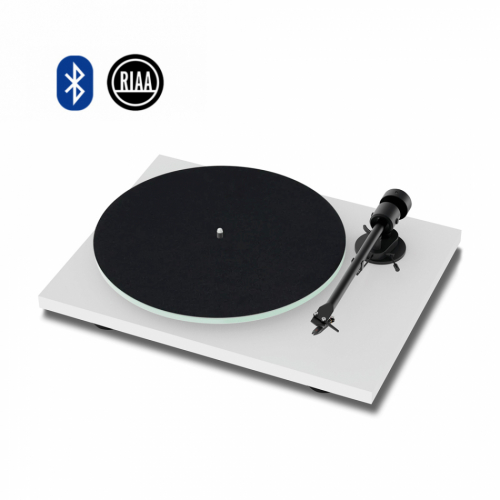 Pro-Ject T1 EVO Bluetooth vinylspelare med Ortofon OM10-pickup, mattvit i gruppen Kampanj / Black Friday hos Ljudfokus.se (102060657)