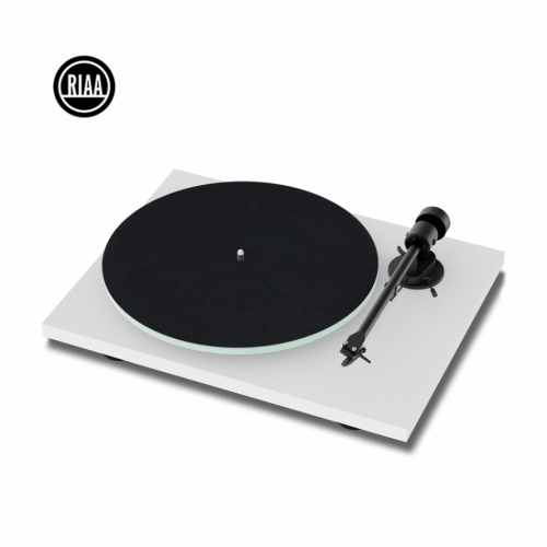 Pro-Ject T1 EVO Phono vinylspelare med Ortofon OM10-pickup, mattvit i gruppen Kampanj / Black Friday hos Ljudfokus.se (102060660)