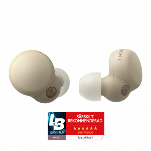 Sony LinkBuds S True Wireless in-ear hrlurar med brusreducering, beige i gruppen Hrlurar / Trdlsa hrlurar hos Ljudfokus.se (120WFLS900NC)