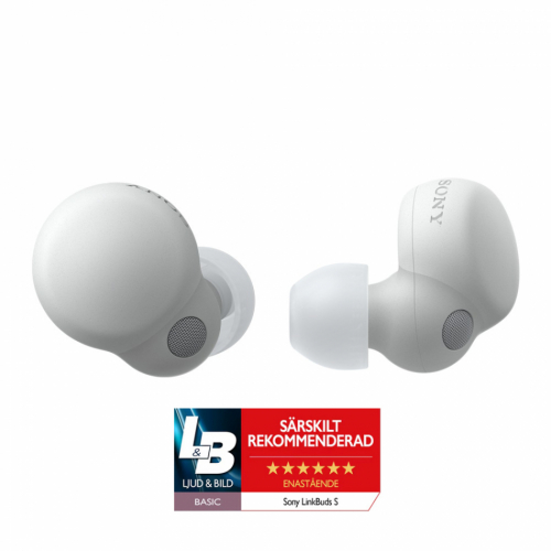 Sony LinkBuds S True Wireless in-ear hrlurar med brusreducering, vit i gruppen Hrlurar / Trdlsa hrlurar hos Ljudfokus.se (120WFLS900NW)