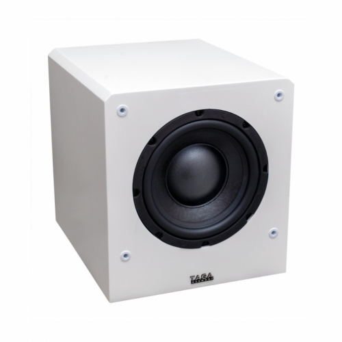 Taga Harmony TSW-80 aktiv subwoofer, pianovit i gruppen Hgtalare / Subwoofers hos Ljudfokus.se (148TSW80GW)