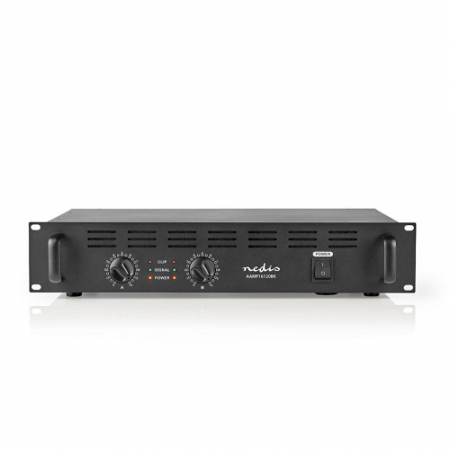 Nedis AMP-16120 PA-slutsteg 2x100 Watt i gruppen Installation / Installationsfrstrkare hos Ljudfokus.se (176AAMP16120BK)
