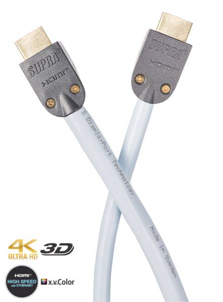 SUPRA HDMI HD5 A/V, HDMI-kabel 10 meter i gruppen Kablar / HDMI-kablar hos Ljudfokus.se (215HDMIHDAV10)