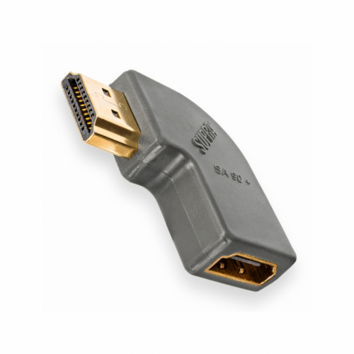 Supra SA90+ Vinklad HDMI-adapter, hger i gruppen Kablar / Kontakter & Adapterpluggar hos Ljudfokus.se (215SA90P)