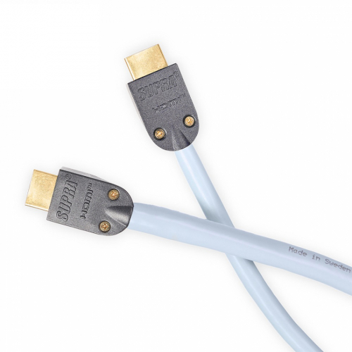 Supra HDMI 2.1 UHD8K, HDMI-kabel med std fr 8K HDR, 0.5 meter i gruppen Kablar / HDMI-kablar hos Ljudfokus.se (215UHD805)