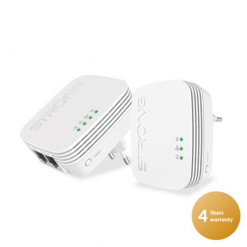 Strong Powerline 600 Duo WiFi Mini, 2-pack i gruppen Installationsljud / Ntverk hos Ljudfokus.se (260PL600DUOMINI)