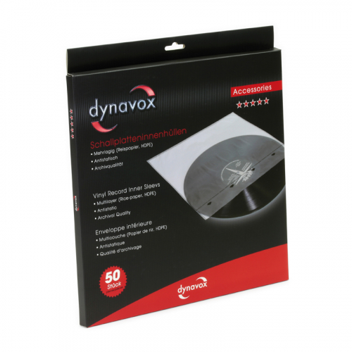 Dynavox Skivfodral Vinyl Skiva, 50-pack i gruppen Vinyl / Vinylspelartillbehr hos Ljudfokus.se (320207590)