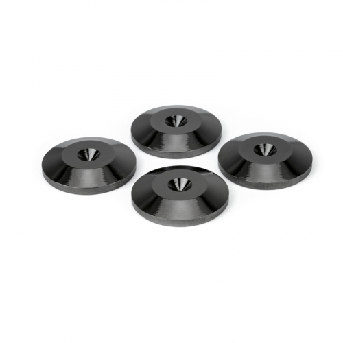 Dynavox Spikesunderlgg 4-pack, svarta i gruppen vrigt / Vibrationsdmpning hos Ljudfokus.se (320208048)