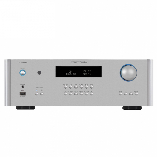 Rotel RA1572 MKII stereofrstrkare med DAC, RIAA-steg & MQA-std, silver i gruppen Frstrkare / Stereofrstrkare hos Ljudfokus.se (352RA1572MKIIS)