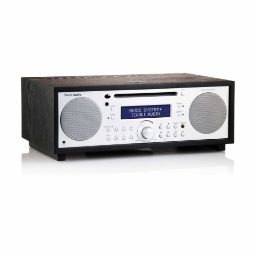 Tivoli Audio Music System Plus med CD, Bluetooth & radio, svart/silver i gruppen Mediaspelare / Radio hos Ljudfokus.se (404TAMSYPB)