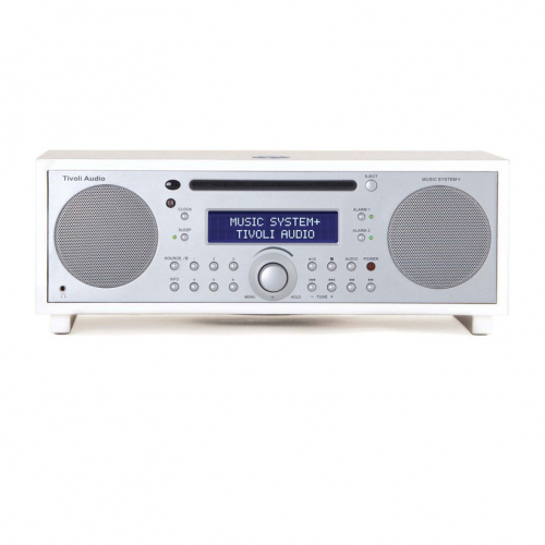 Tivoli Audio Music System Plus med CD, Bluetooth & radio, vit/silver i gruppen Mediaspelare / Radio hos Ljudfokus.se (404TAMSYPWH)