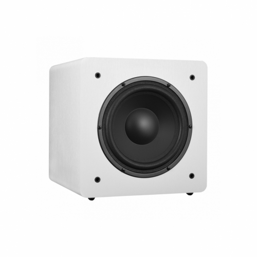 Dynavoice Challenger Sub 8 aktiv subwoofer, vit i gruppen Hgtalare / Subwoofers hos Ljudfokus.se (990SUB8W)