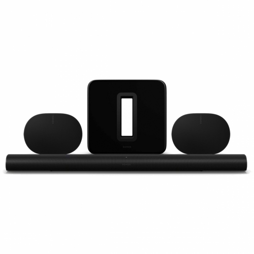 Sonos Arc Ultra Dolby Atmos Soundbarsystem Ultimate 5.1.4, svart i gruppen Paket / Hemmabio - Surroundsystem hos Ljudfokus.se (SETARCULTRAPKT1)