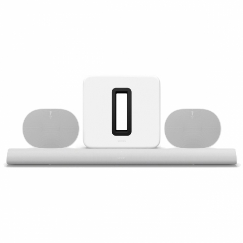 Sonos Arc Ultra Dolby Atmos Soundbarsystem Ultimate 5.1.4, vitt i gruppen Paket / Hemmabio - Surroundsystem hos Ljudfokus.se (SETARCULTRAPKT2)