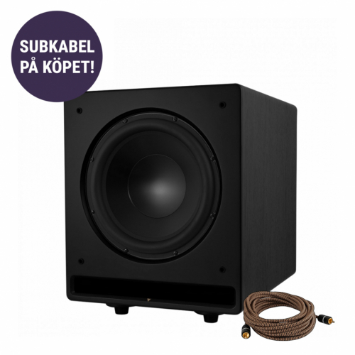 Dynavoice Challenger CSB-V12 aktiv subwoofer med fri subkabel, svart i gruppen Kampanj / Black Friday hos Ljudfokus.se (SETCSBV12PKT3)