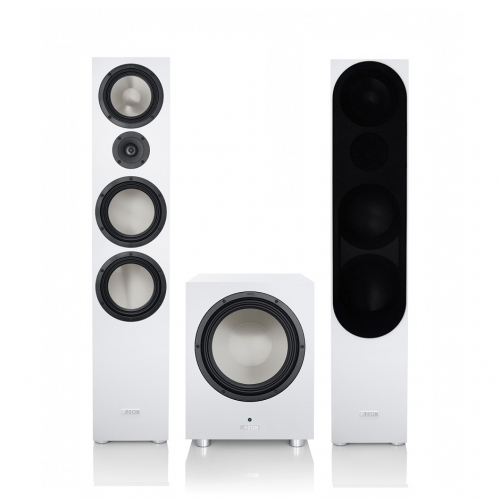 Canton GLE 90 & Power Sub 12, Hgtalarpaket Stereo 2.1 Vitt i gruppen Paket / Hgtalare fr musik hos Ljudfokus.se (SETGLE90PKT2)