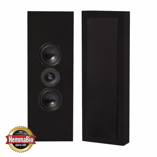 DLS Flatbox XL vägghögtalare, mattsvart stereopar i gruppen Installationsljud / On-Wall högtalare hos Ljudfokus.se (SETHFB63229SBX2)