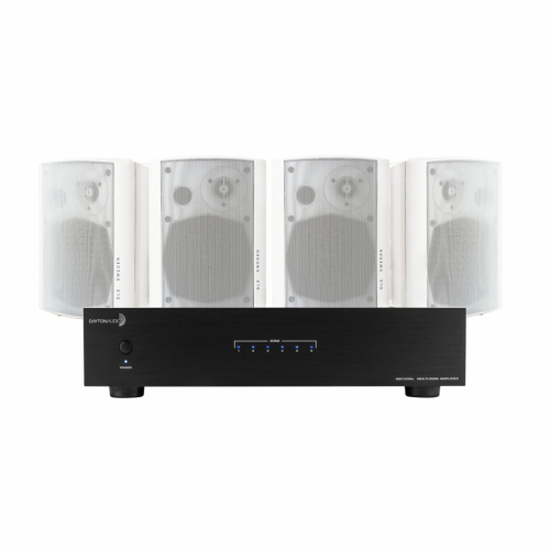 Dayton Audio MA1240a & 2 par DLS MB5i Vita Utomhushgtalare i gruppen Multiroom / Frstrkarpaket hos Ljudfokus.se (SETMA1240APKT20)