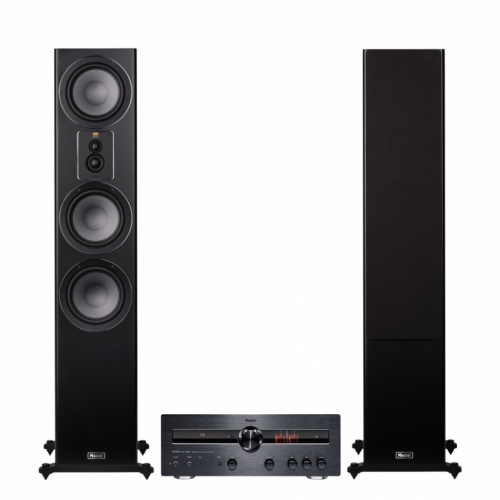 Magnat MA900R & Signature 607 Svarta Stereopaket Golvhgtalare i gruppen Paket / Hifi - Musikanlggning hos Ljudfokus.se (SETMA900PKT2)