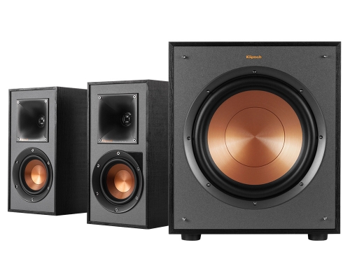 Klipsch R-41PM & R-100SW Aktivt hgtalarpaket 2.1 i gruppen Hgtalare / Aktiva stereohgtalare hos Ljudfokus.se (SETR41PMPKT)