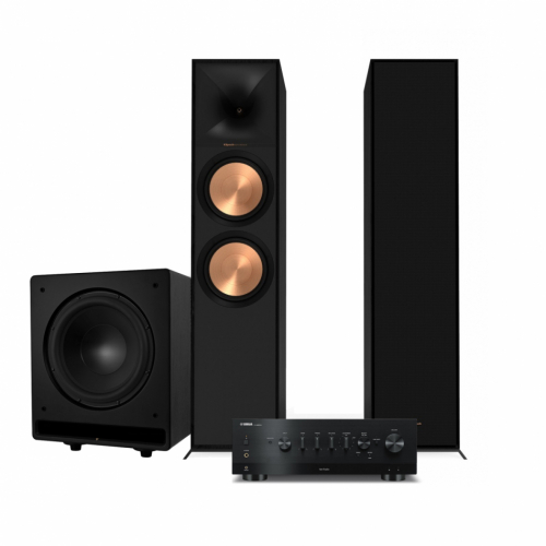 Yamaha R-N800A & Klipsch R-800F med Dynavoice CSB-V12 Stereopaket 2.1 i gruppen Kampanj / Lnekampanj hos Ljudfokus.se (SETR800FPKT8)