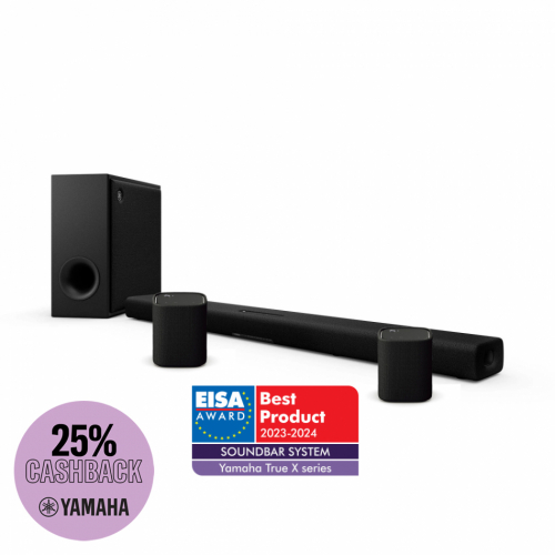 Yamaha True X Bar 50A Dolby Atmos Soundbar Hemmabiosystem, svart i gruppen Kampanj / Yamaha Cashback True-X hos Ljudfokus.se (SETSRX50APKT1)