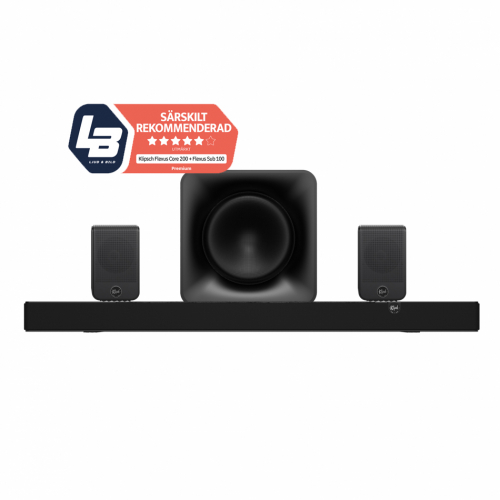 Klipsch Flexus Core 200 Soundbar Hemmabiopaket 5.1.2 i gruppen Paket / Hemmabio - Surroundsystem hos Ljudfokus.se (SETXCORE200PKT1)