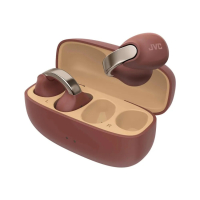 JVC HA-NP1T True Wireless in-ear hörlurar med öronklämma, maroon