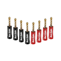 Real Cable BFA6020 banankontakter, 8-pack med åtvridningsnyckel