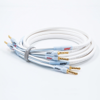 Supra PLY 3.4 Combicon, högtalarkabel stereopar 2x2 meter vit