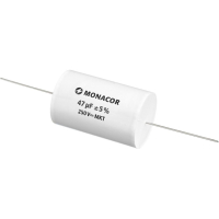 Monacor MKTA-470 Kondensator, metallbelagd polyesterfilm 47 uF, 250V