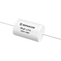 Monacor MKTA-680 Kondensator, metallbelagd polyesterfilm 68 uF, 250V