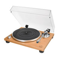 Audio Technica AT-LPW30TK skivspelare med RIIA & AT-VM95C-pickup, teak