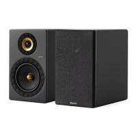 Elipson Prestige Facet II 8B stativhögtalare, mattsvart/guld par