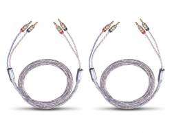 Oehlbach Twinmix Two LS-Kabel, hgtalarkabel med bananpluggar 2x3 meter