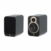 Q Acoustics 3030c stativhgtalare, mattsvart par