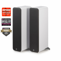 Q Acoustics M40 aktiva stereohgtalare med Bluetooth & DAC, vitt par