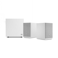 Audio Pro A28 W med SW-5 Aktiva Streaminghögtalare 2.1, vitt