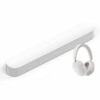 Sonos Beam (gen 2) soundbar med Ace hrlurar, underhllningspaket vitt