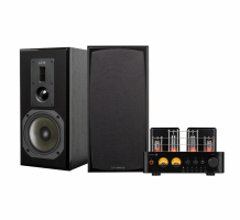 Dayton Audio HTA100 & Dynavoice DM-6 MKII Svarta Stereopaket Stativhögtalare