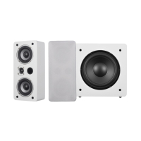 Dynavoice Magic LCR-4 EX v.3 med Challenger Sub 8 Högtalarpaket 2.1 Vitt