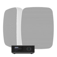 Wiim Amp Ultra & Klipsch RSM-800 Vita Utomhushögtalare Stereopaket