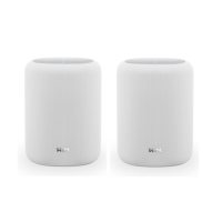 WiiM Sound Lite streaminghögtalare med AI RoomFit, vitt 2-PACK