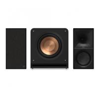 Klipsch The Nines med RP-1200SW Aktiva Stereohögtalare 2.1 Svart
