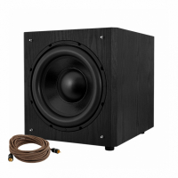 System One W120 aktiv subwoofer med Proson Arctic subkabel, svart